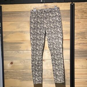 Good American Snake Print Skinny Jeans